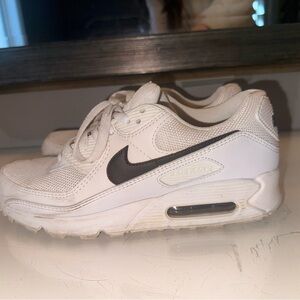 Nike Kids White and Black Air Max Sneakers